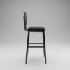 Metallic bar stool