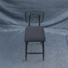 Metallic bar stool